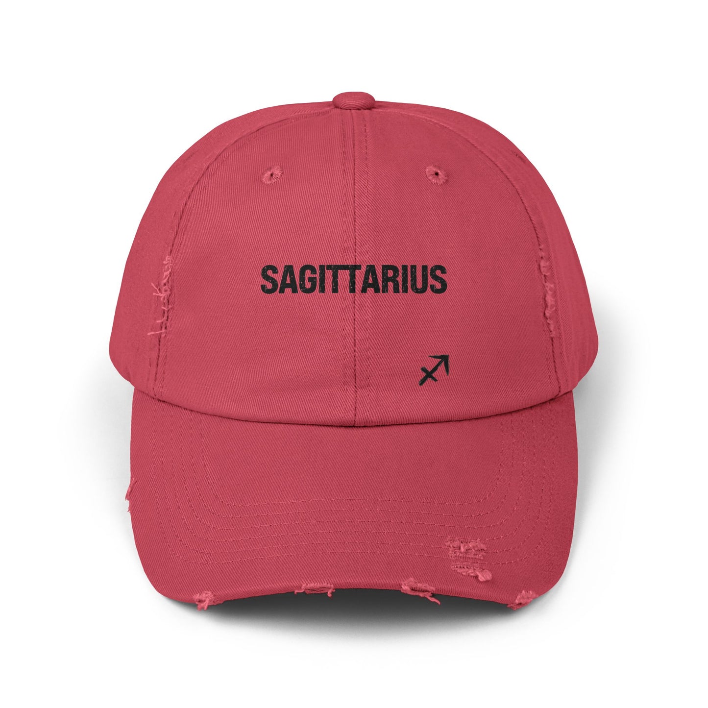 Sagittarius Zodiac Unisex Distressed Cap – Trendy Astrology Hat for All Genders