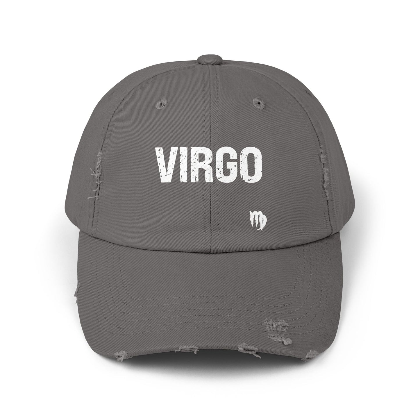 Virgo Zodiac Unisex Distressed Cap – Trendy Astrology Hat for All Genders