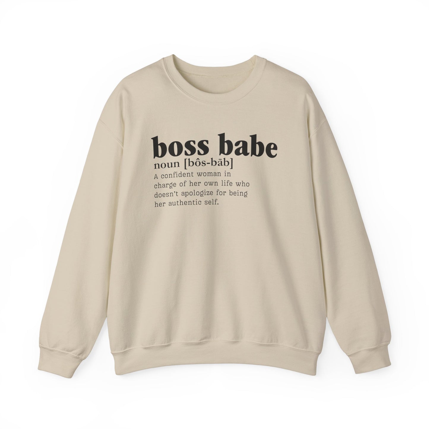 Boss Babe Unisex Crewneck Sweatshirt - Heavy Blend, Cozy, Durable & Stylish