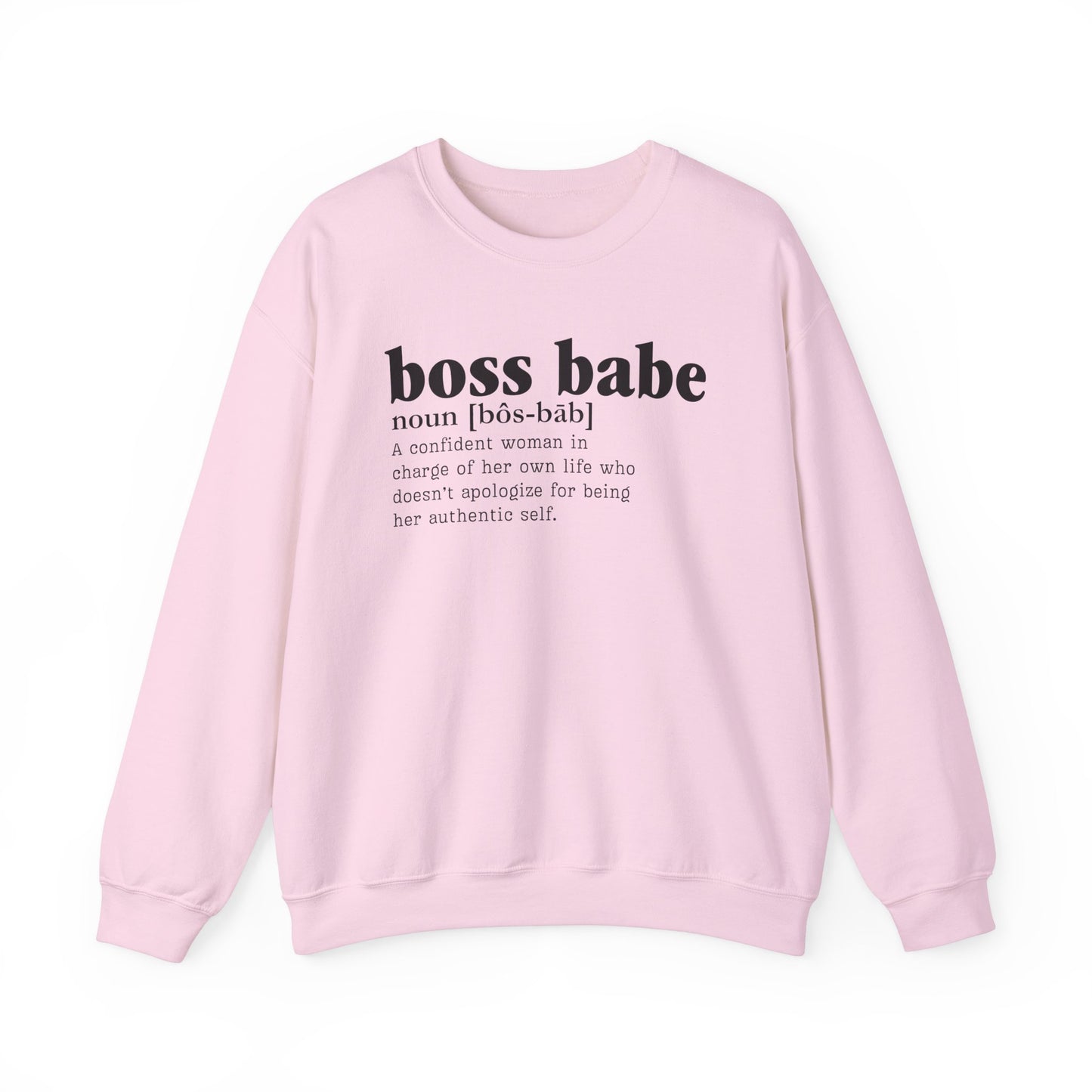 Boss Babe Unisex Crewneck Sweatshirt - Heavy Blend, Cozy, Durable & Stylish