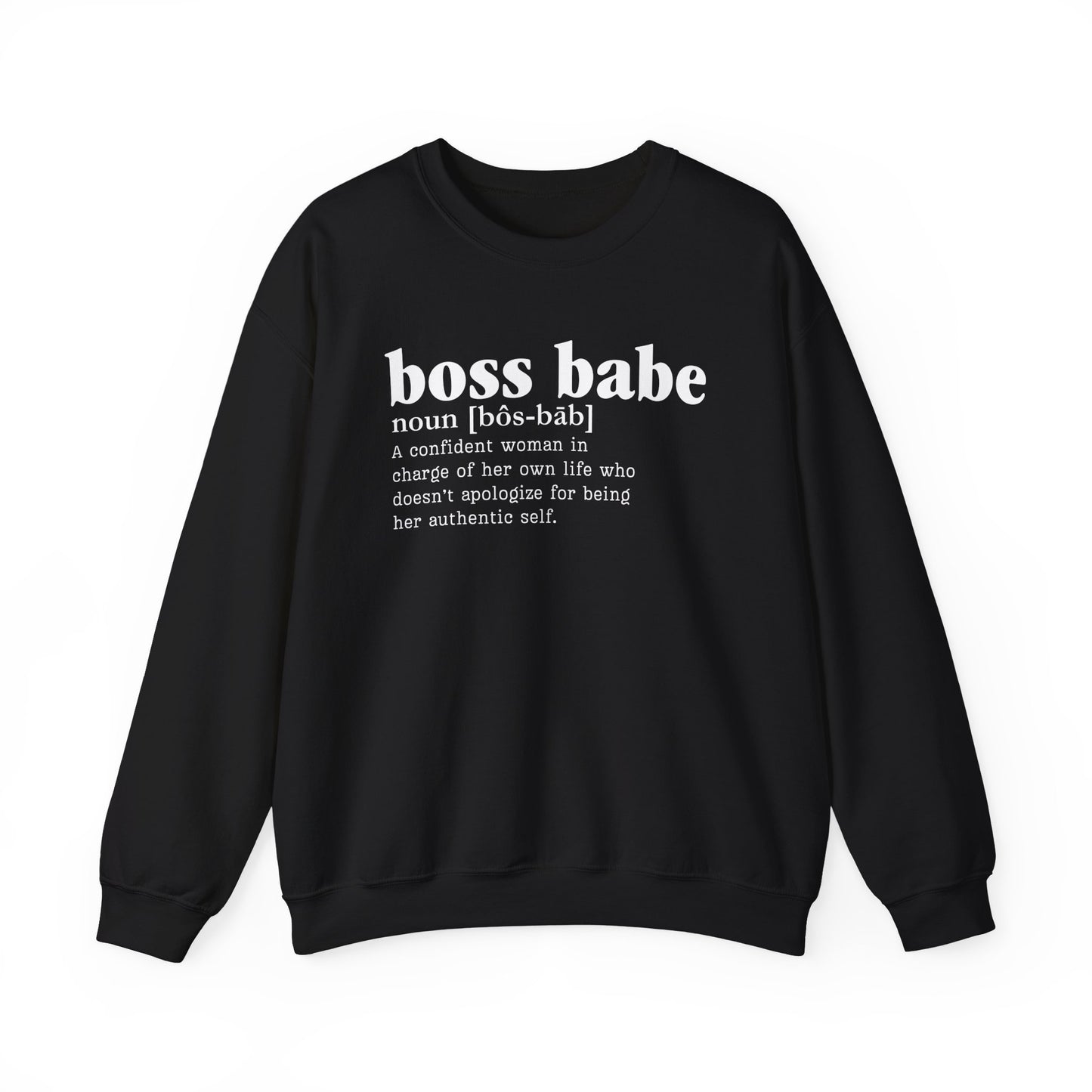 Boss Babe Unisex Crewneck Sweatshirt - Heavy Blend, Cozy, Durable & Stylish