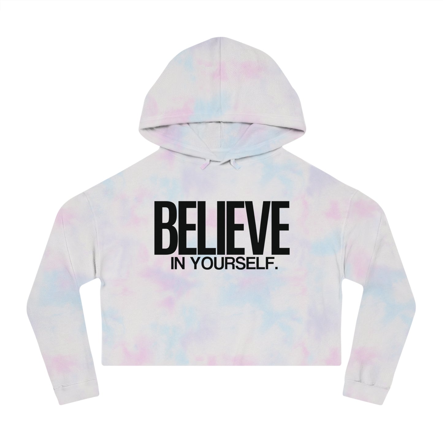 Believe in Yourself Women’s Cropped Hoodie – Stylish, Comfortable, and Effortlessly Chic