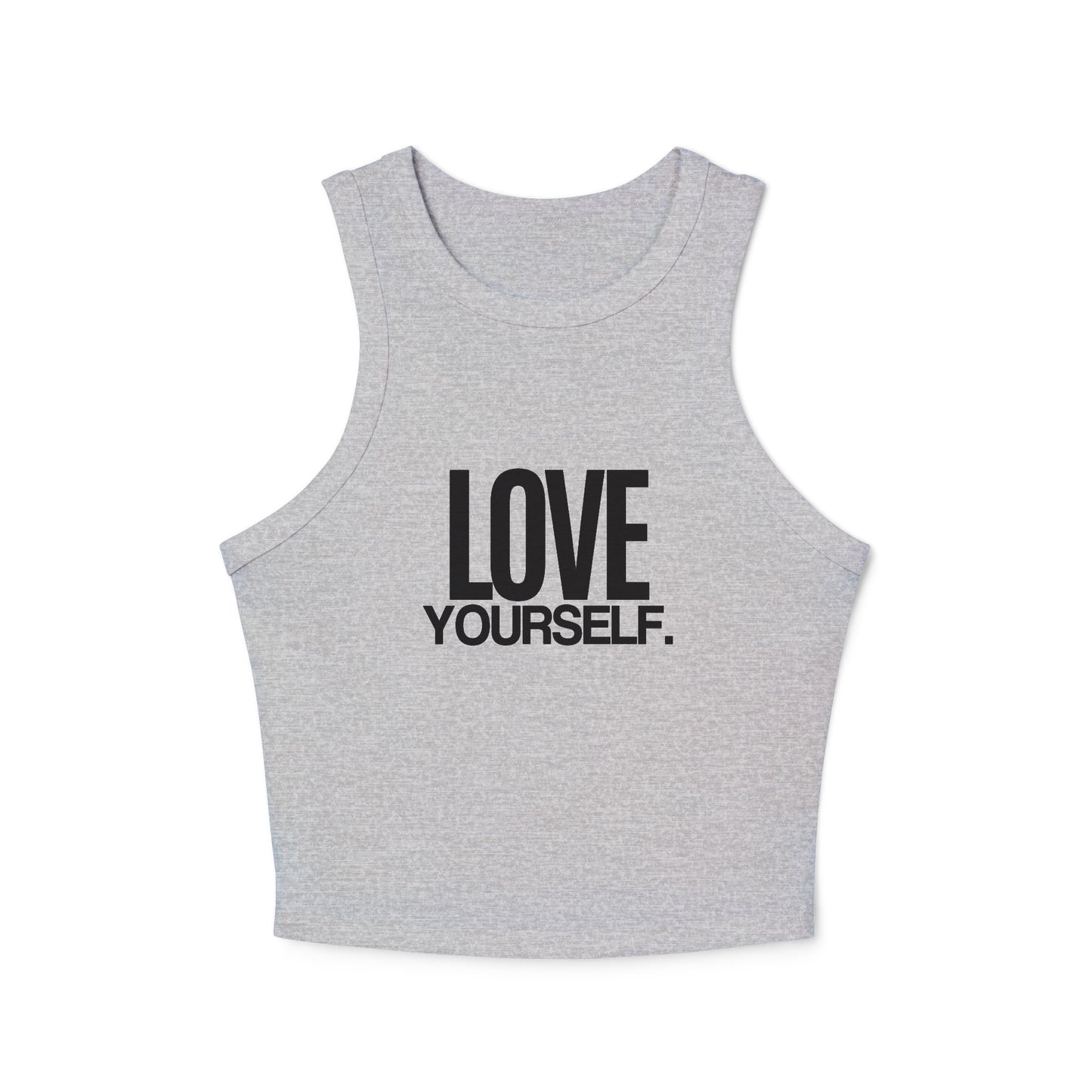 Love Yourself Women's Micro Rib Racer Tank Top - Ultra-Soft, Flattering & Modern Fit