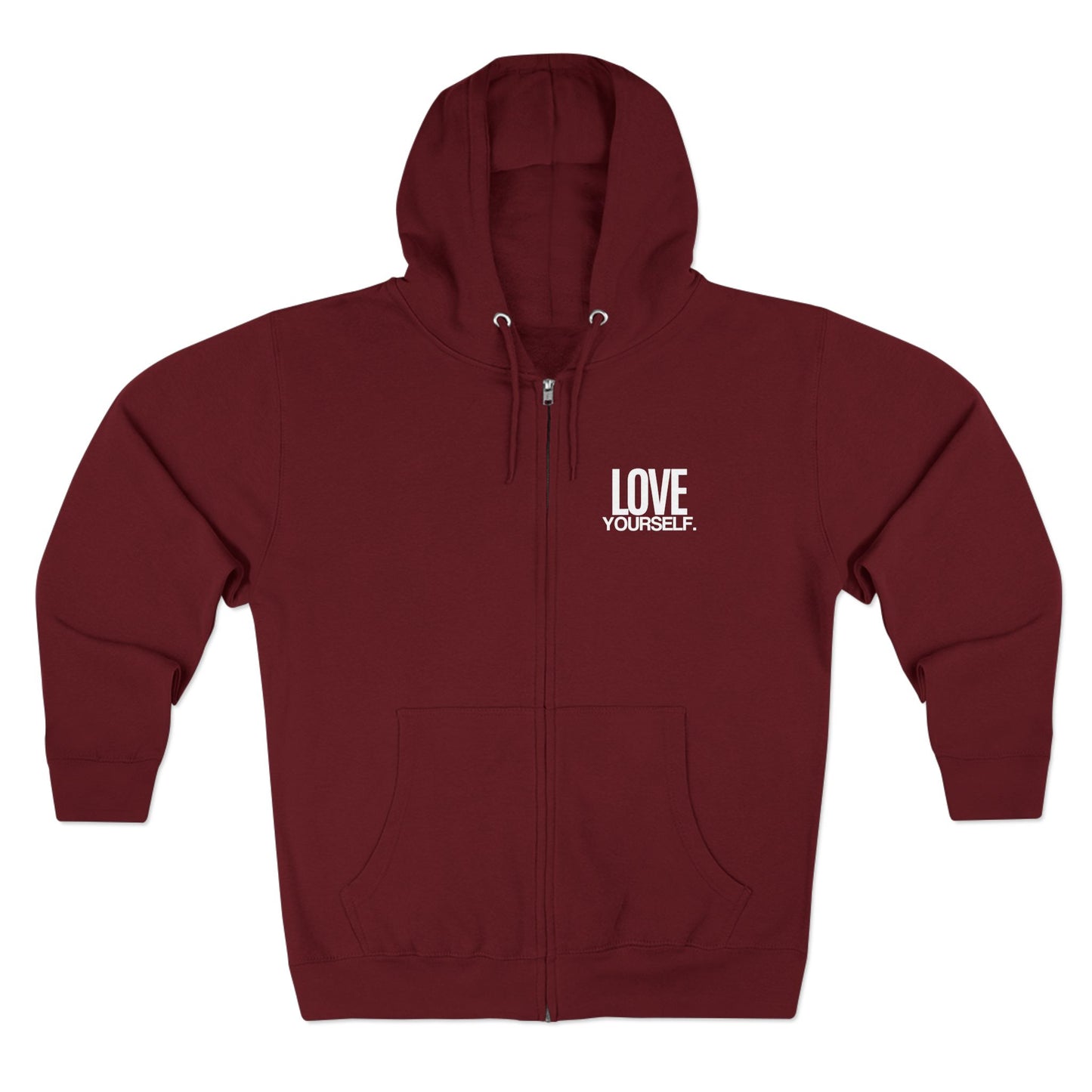 Love Yourself Unisex Zip Hoodie - Soft, Durable & Stylish Comfort for Everyday