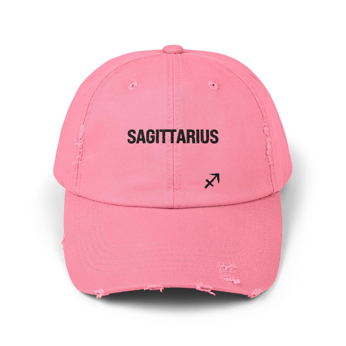 Sagittarius Zodiac Unisex Distressed Cap – Trendy Astrology Hat for All Genders