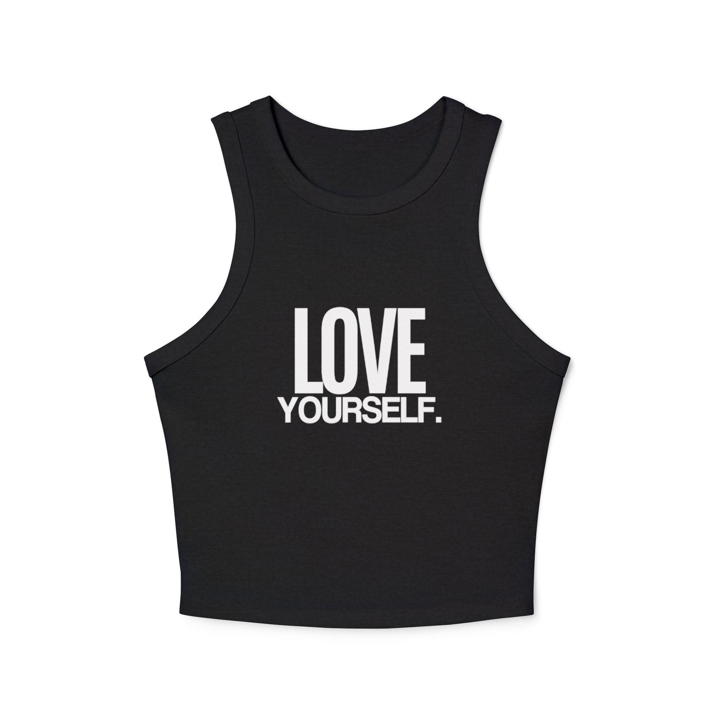 Love Yourself Women's Micro Rib Racer Tank Top - Ultra-Soft, Flattering & Modern Fit