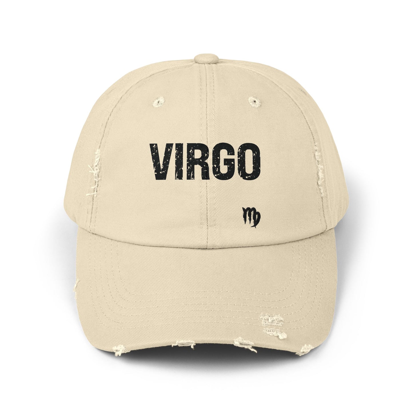 Virgo Zodiac Unisex Distressed Cap – Trendy Astrology Hat for All Genders