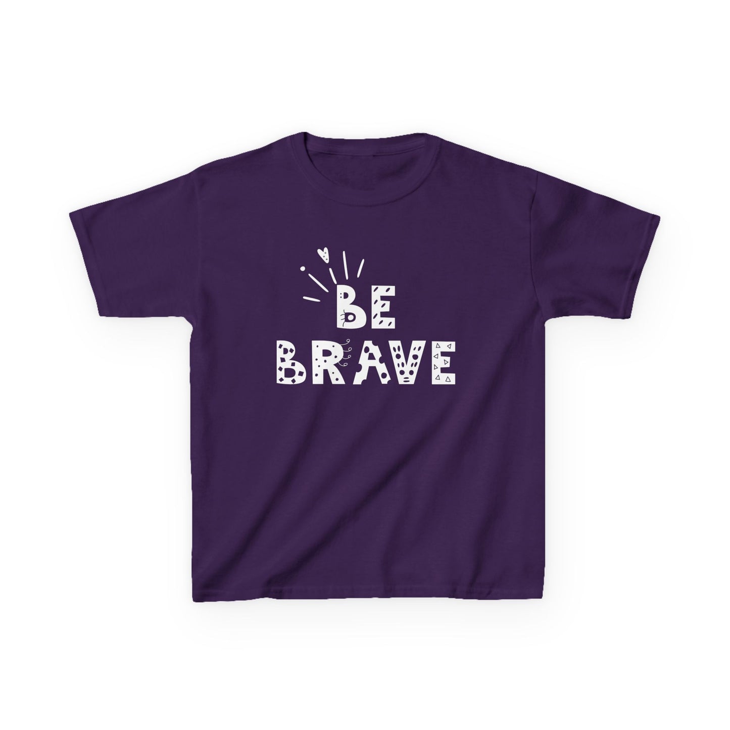 Be brave Kids Heavy Cotton™ Tee - Soft, Durable & Everyday Comfor