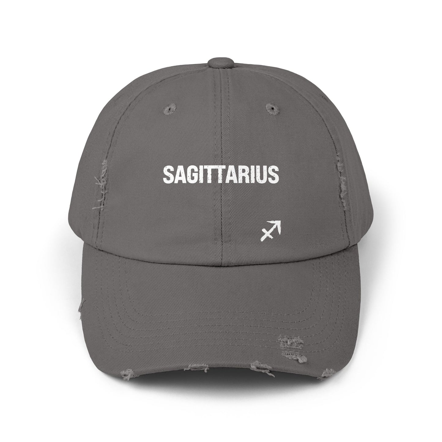 Sagittarius Zodiac Unisex Distressed Cap – Trendy Astrology Hat for All Genders