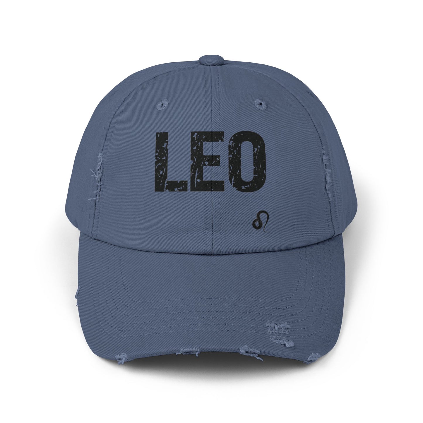 Leo Zodiac Unisex Distressed Cap – Trendy Astrology Hat for All Genders