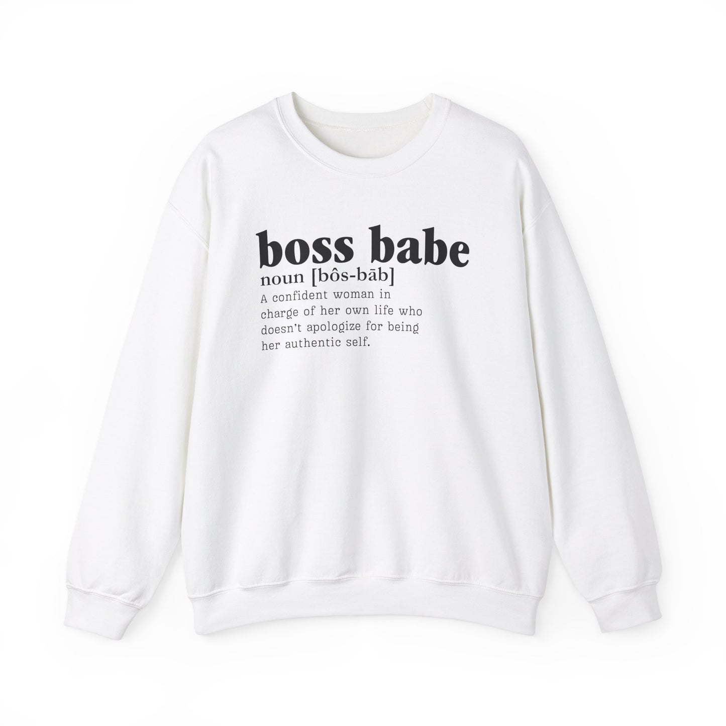 Boss Babe Unisex Crewneck Sweatshirt - Heavy Blend, Cozy, Durable & Stylish