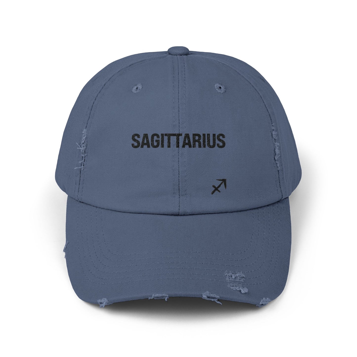 Sagittarius Zodiac Unisex Distressed Cap – Trendy Astrology Hat for All Genders