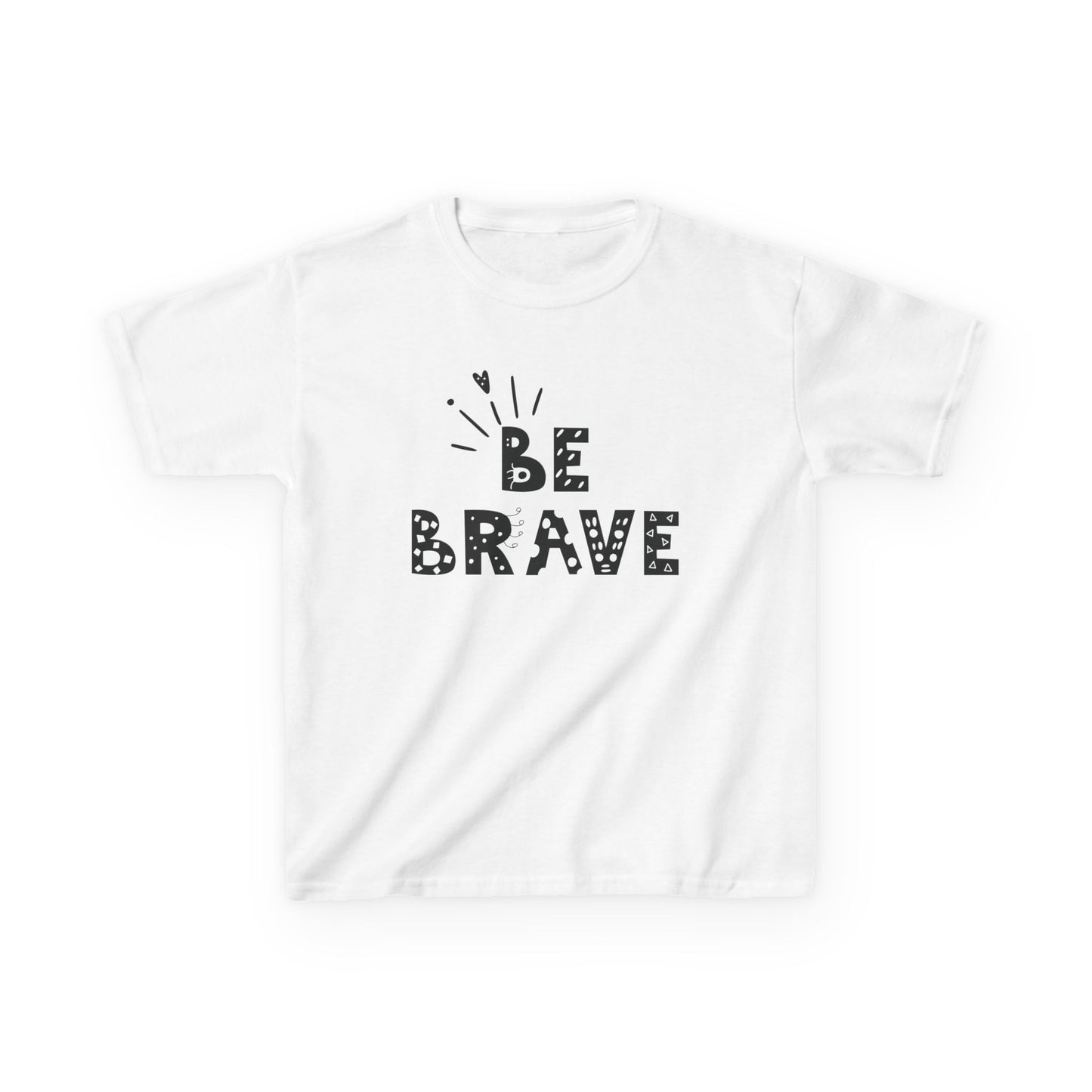 Be brave Kids Heavy Cotton™ Tee - Soft, Durable & Everyday Comfor