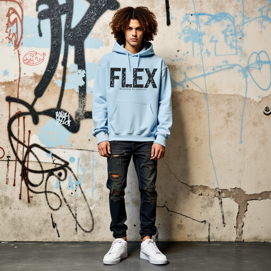 Flex Teen Hoodie,Teen Boys' Hoodies, Cool and Trendy Graphic Sweatshirt, Funny Unisex Fashion, Casual Gift for Teenage Boys and Girls