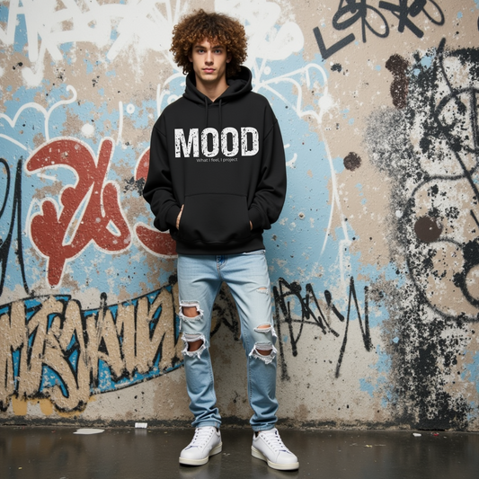 Mood Teen Hoodie, Cool and Trendy Graphic Sweatshirt, Funny Unisex Fashion, Casual Gift for Teenage Boys and Girls