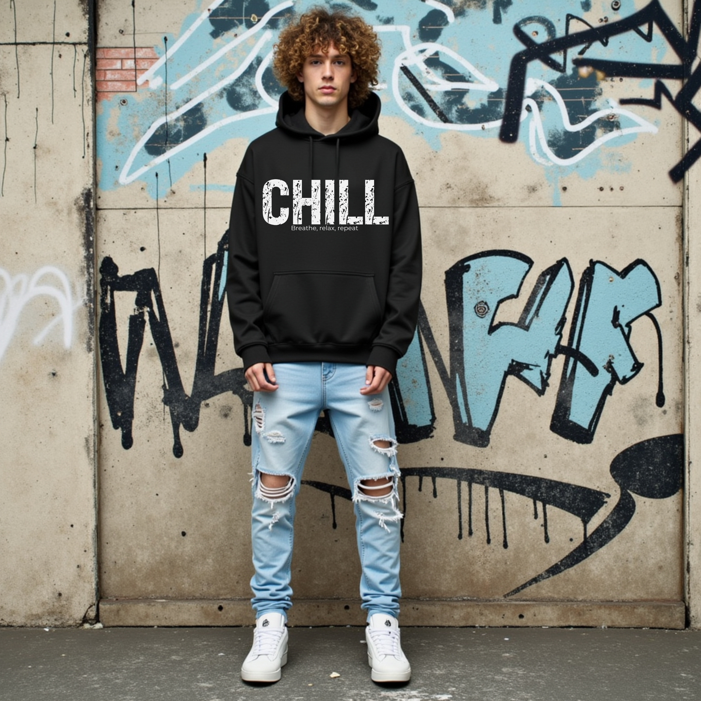 Chill Teen Hoodie, Teen Boys' Hoodies, Cool and Trendy Graphic Sweatshirt, Funny Unisex Fashion, Casual Gift for Teenage Boys and Girls