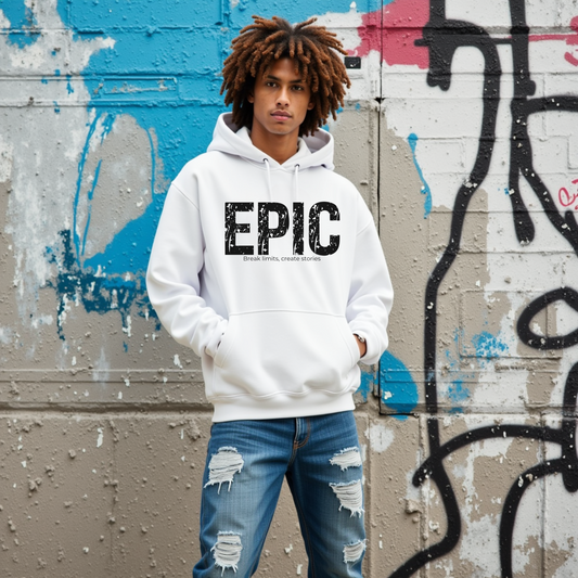 Epic Teen Hoodie, Teen Boys' Hoodies, Cool and Trendy Graphic Sweatshirt, Funny Unisex Fashion, Casual Gift for Teenage Boys and Girls