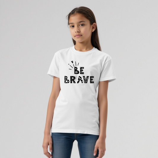 Be brave Kids Heavy Cotton™ Tee - Soft, Durable & Everyday Comfor