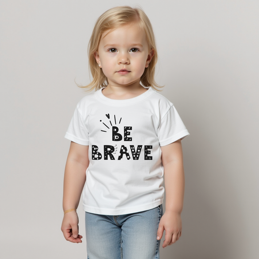 Be Brave Baby Short Sleeve T-Shirt – Ultra-Soft, Durable & Perfect for Everyday Wear